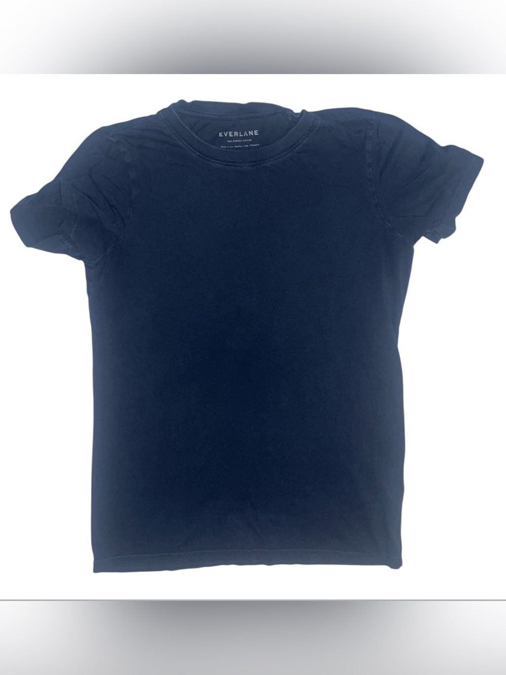 Everlane  Navy Short Sleeve Crew Tee